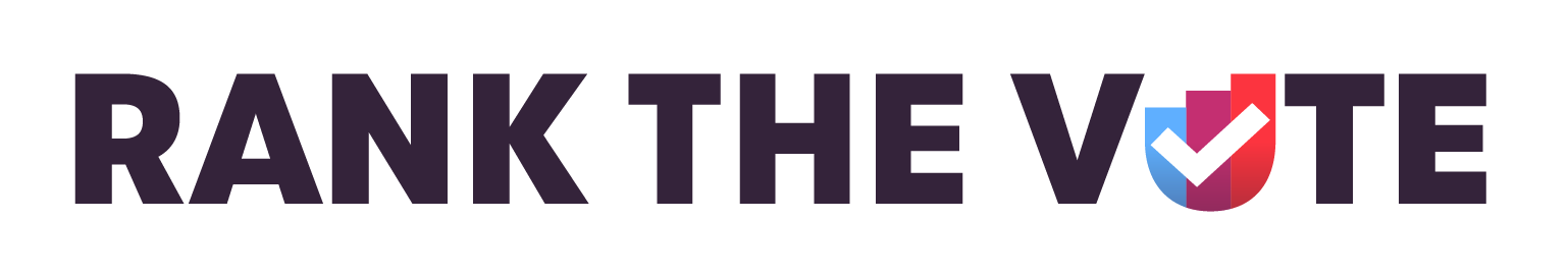 Rank the Vote  Logo midnight on light long